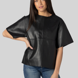 Frieda Leather Top