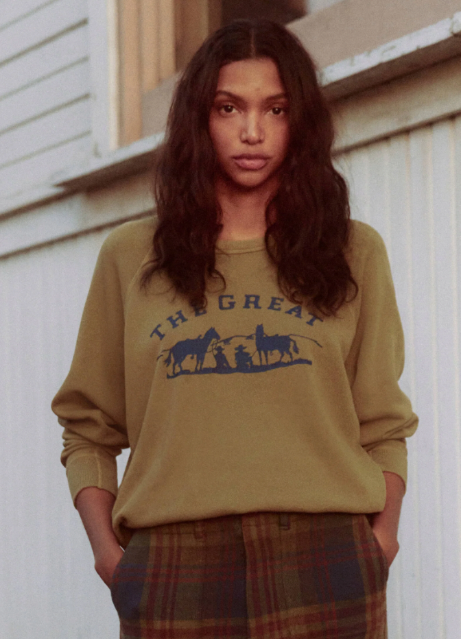 Corduroy on sale college sweatshirt