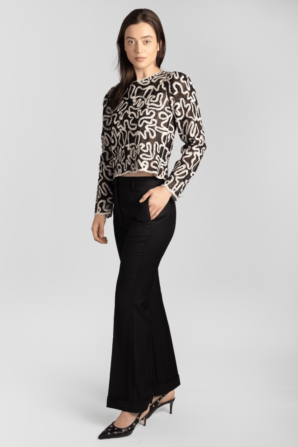 Alice Embroidery Battenberg Top - Sea New York