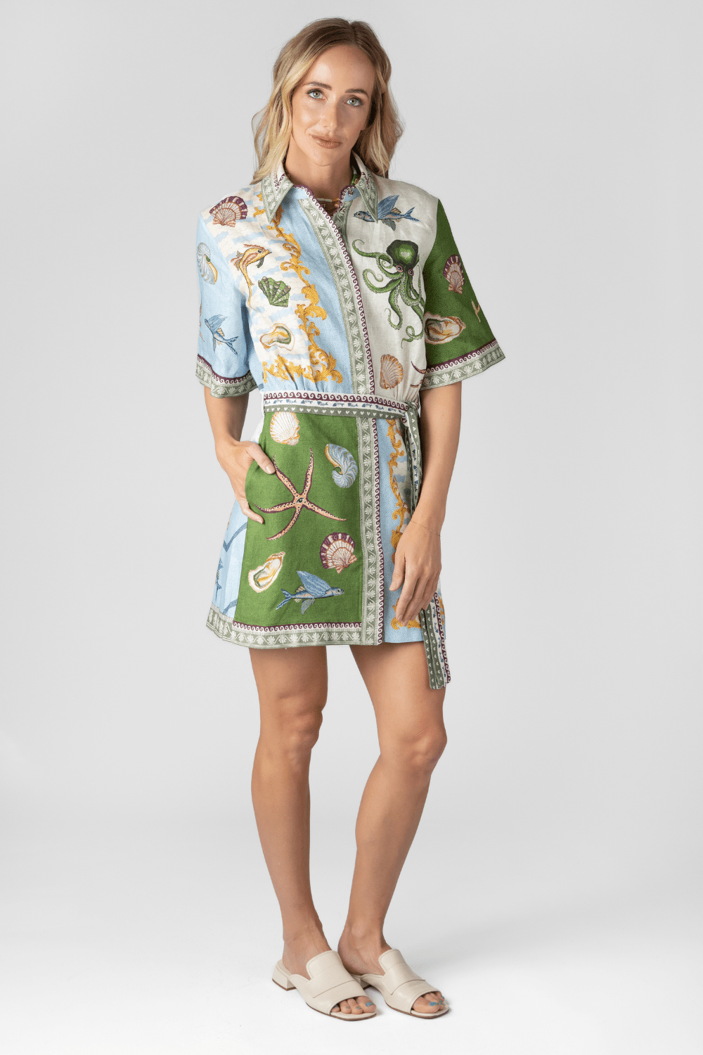Bath House Mini Dress - Alemais
