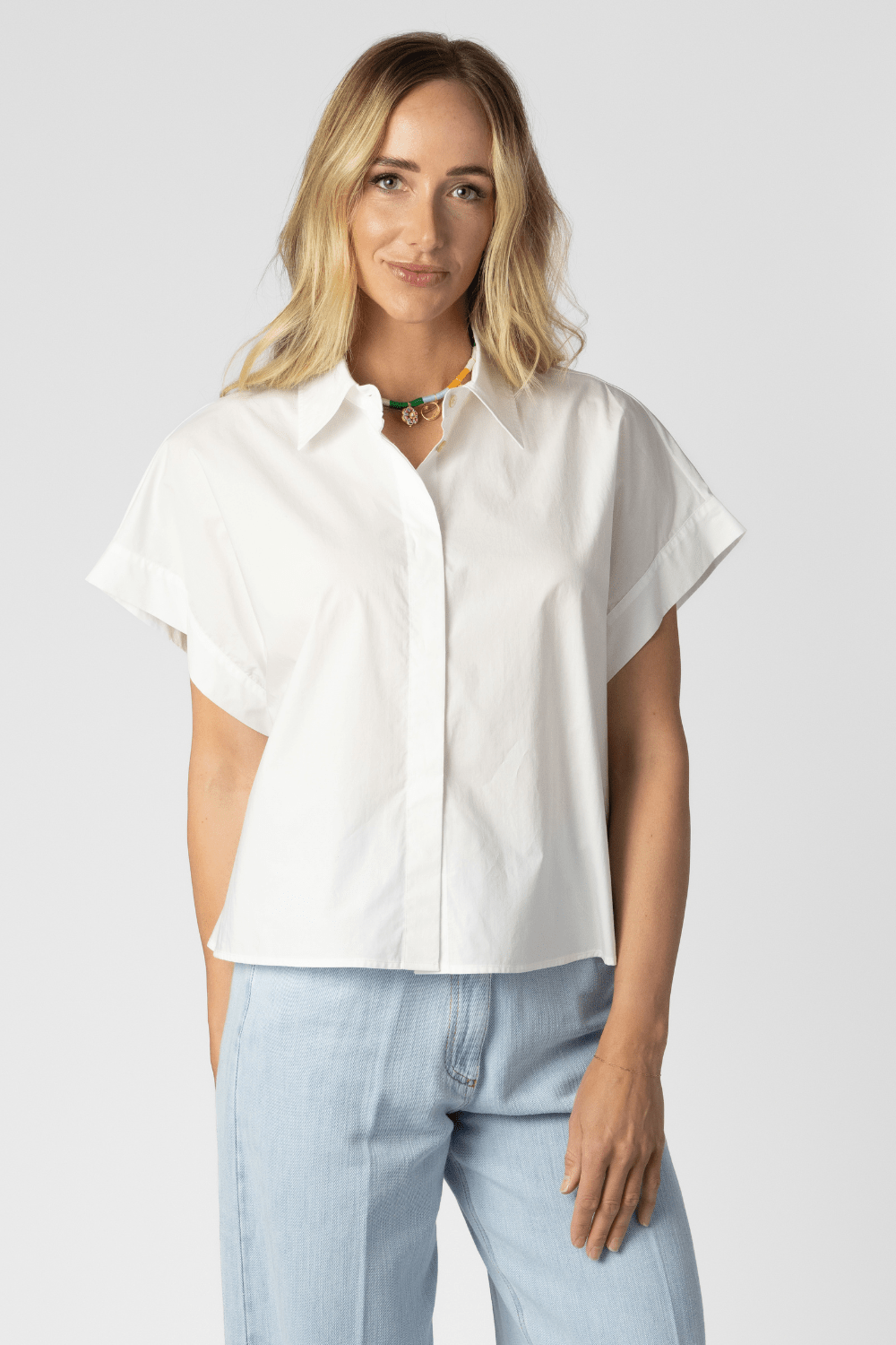 BCI Boxy Cotton Poplin Shirt - The Posh Peacock