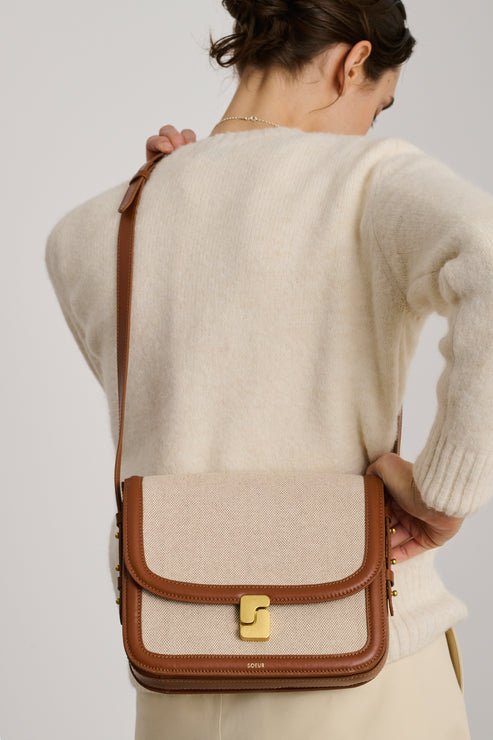 Bellissima Maxi Canvas Cross Body Bag - Soeur