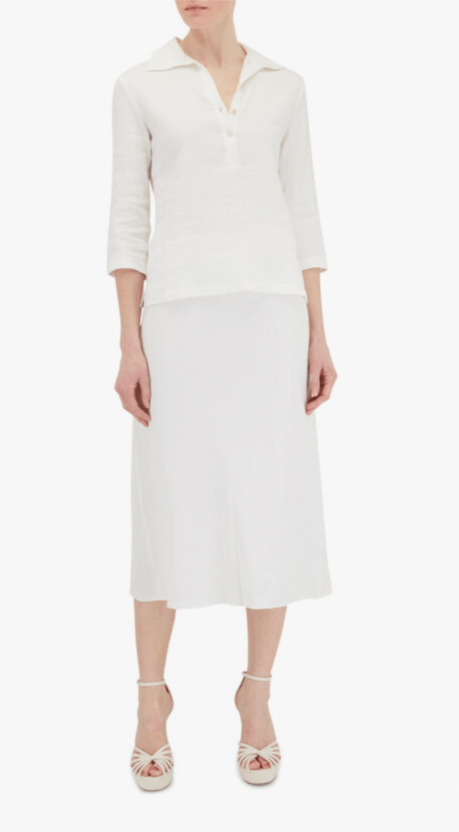 Bias Linen Skirt - Peter Cohen