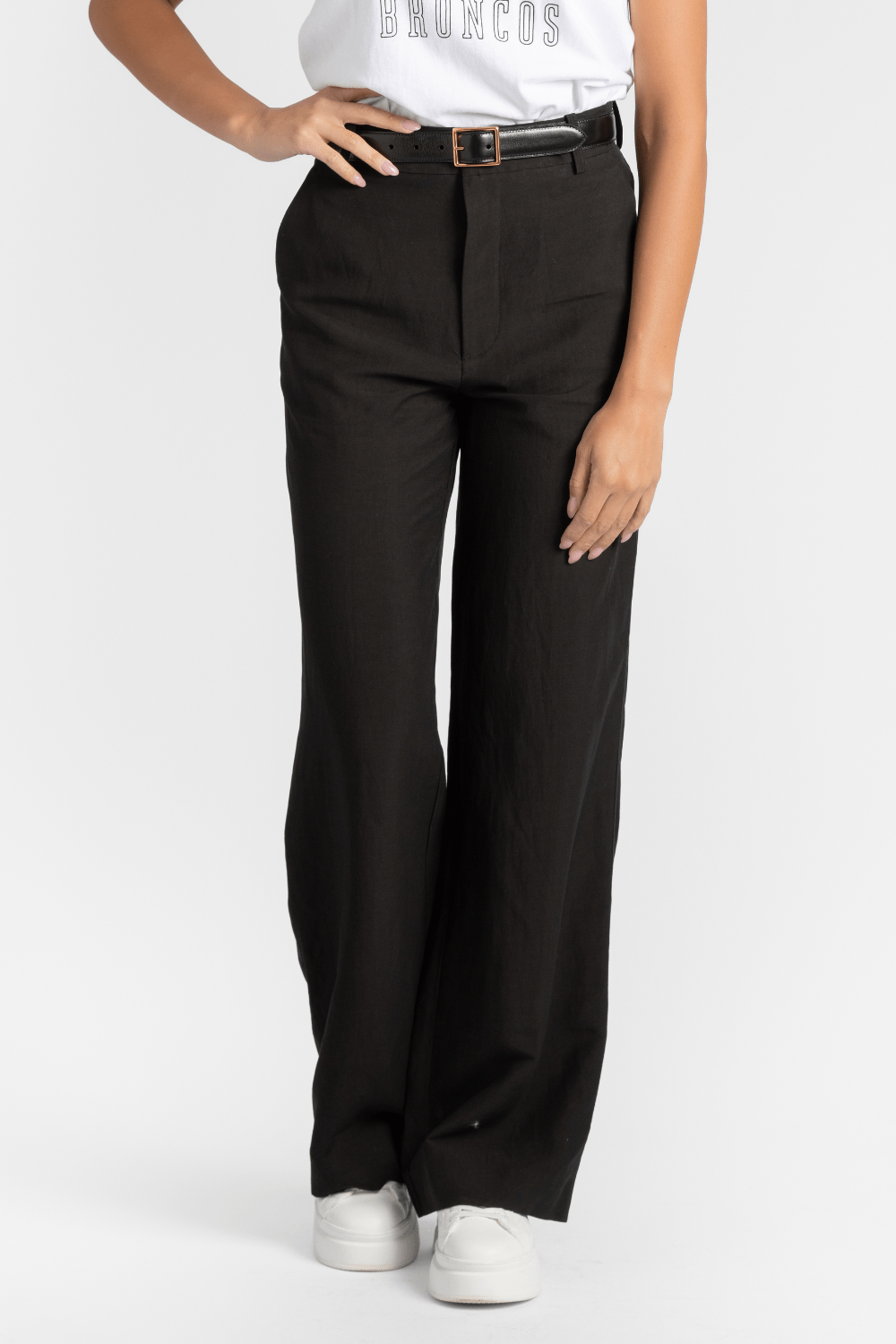Black Buckle Pant - Gauchere