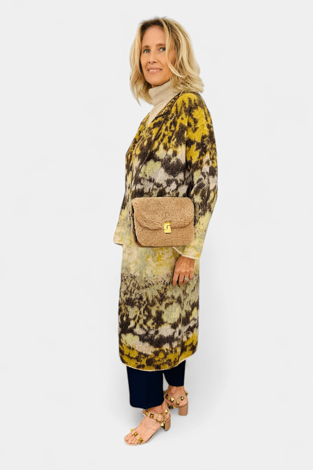 Bloom Mist Mohair Alpaca Jacquard Coat - Forte Forte