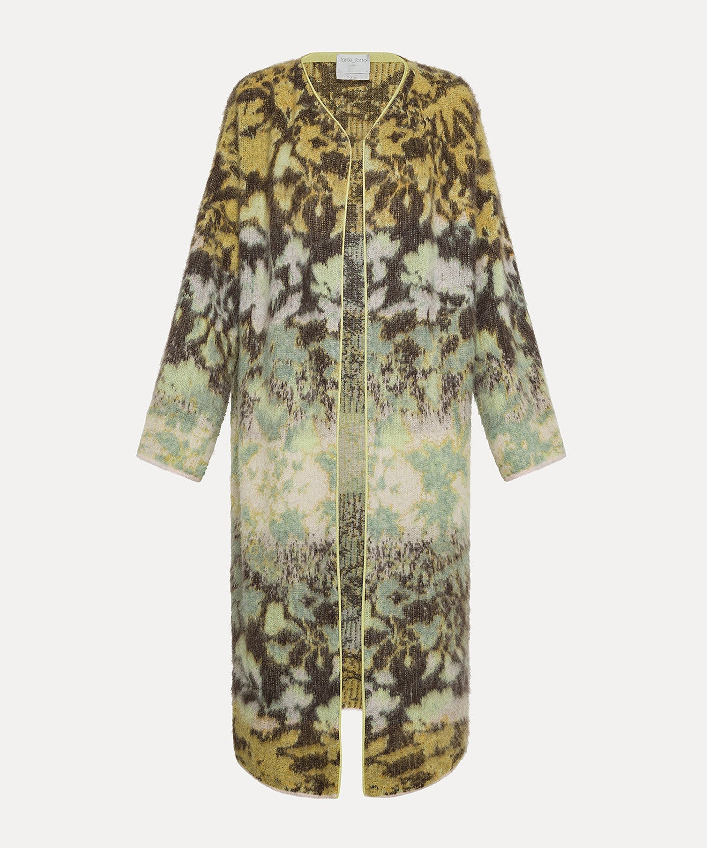 Bloom Mist Mohair Alpaca Jacquard Coat - Forte Forte