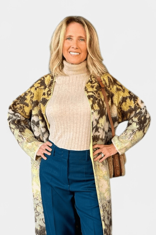 Bloom Mist Mohair Alpaca Jacquard Coat - Forte Forte