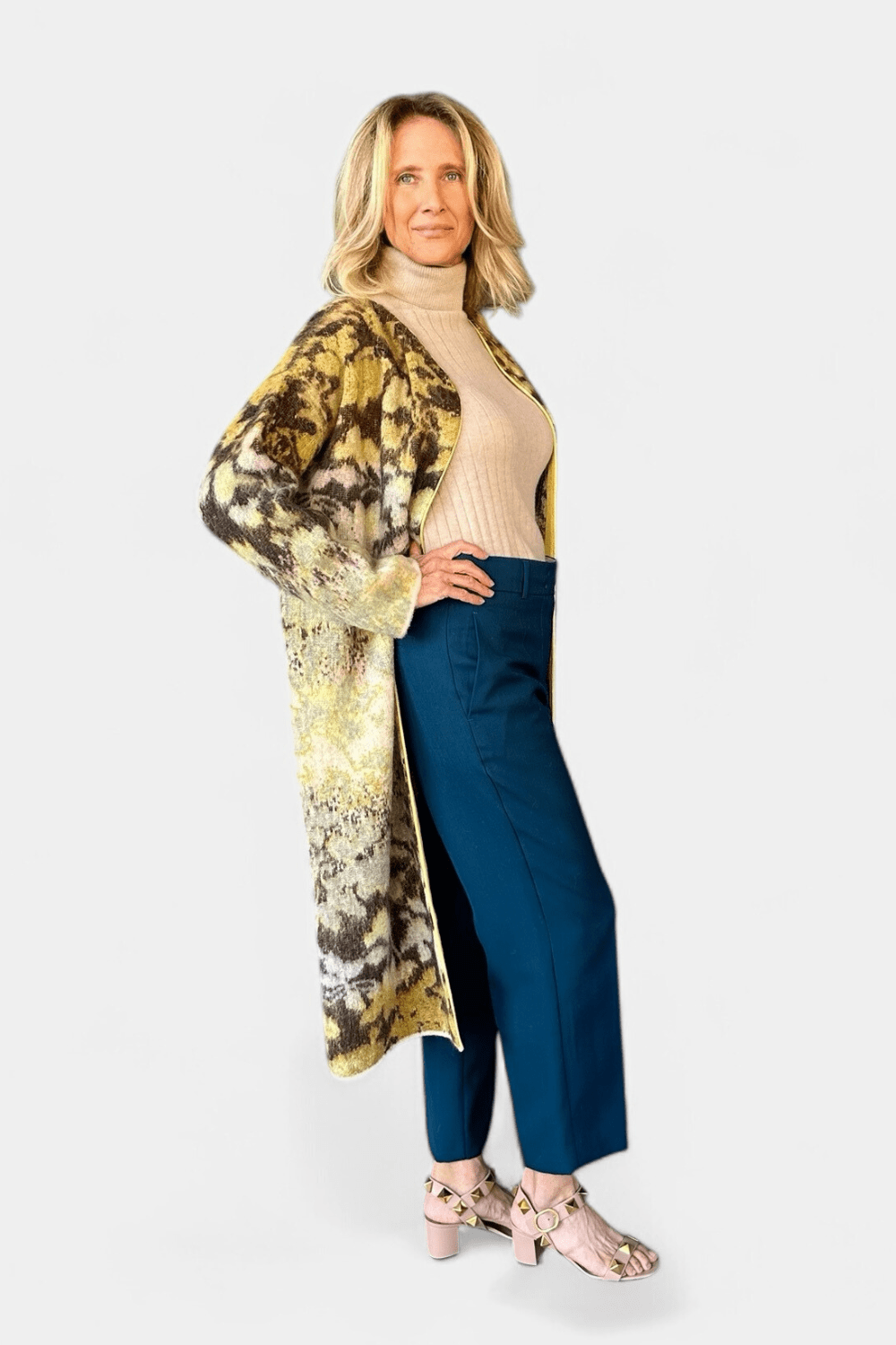 Bloom Mist Mohair Alpaca Jacquard Coat - Forte Forte
