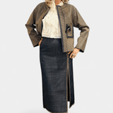 Bounded Denim Skirt - Odeeh