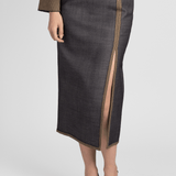 Bounded Denim Skirt - Odeeh