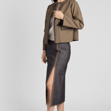 Bounded Denim Skirt - Odeeh