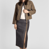Bounded Denim Skirt - Odeeh