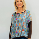 Bowie Guitar Print Silk Shirt - La Prestic Ouiston