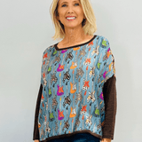 Bowie Guitar Print Silk Shirt - La Prestic Ouiston