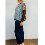 Bowie Guitar Print Silk Shirt - La Prestic Ouiston