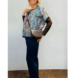 Bowie Guitar Print Silk Shirt - La Prestic Ouiston