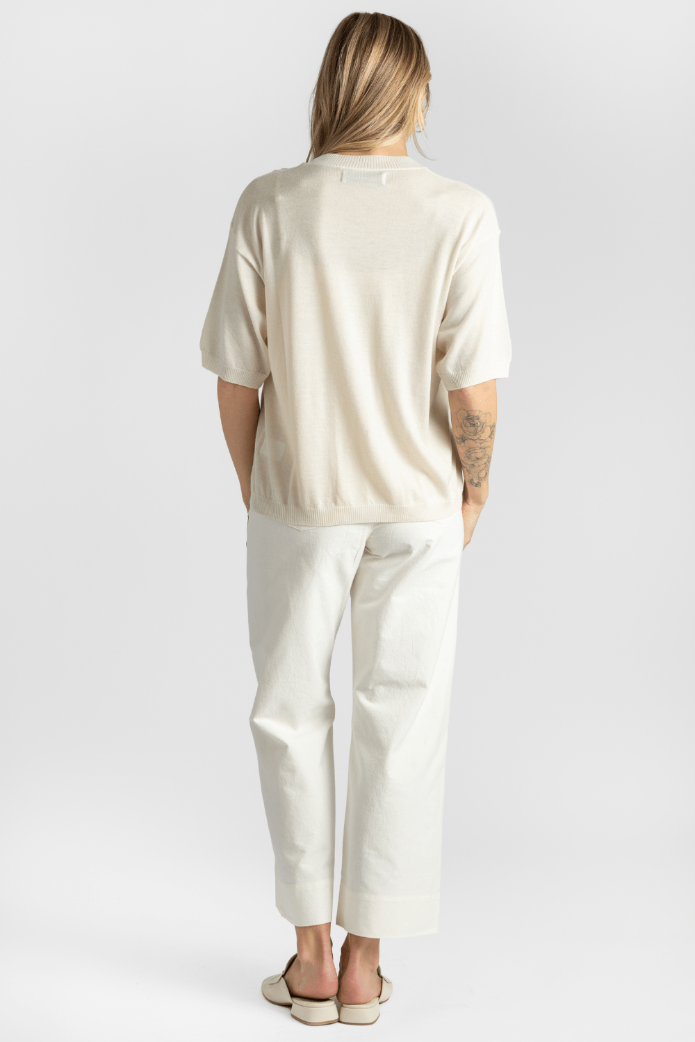 Boxy Cashmere T-Shirt Top - The Posh Peacock
