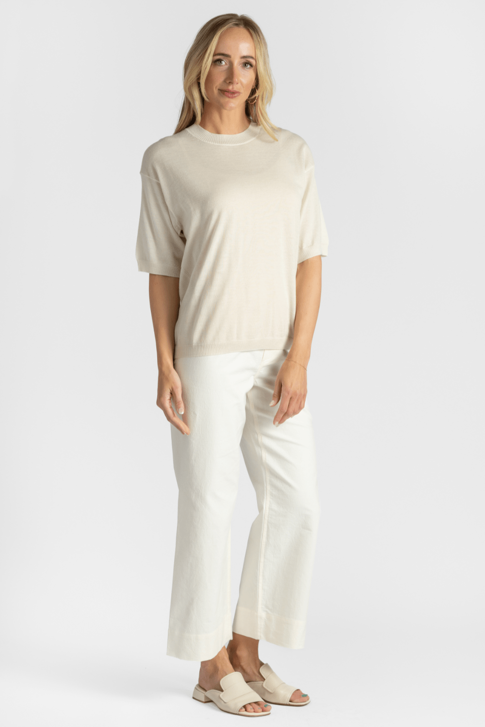 Boxy Cashmere T-Shirt Top - The Posh Peacock