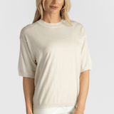 Boxy Cashmere T-Shirt Top - SPRWMN