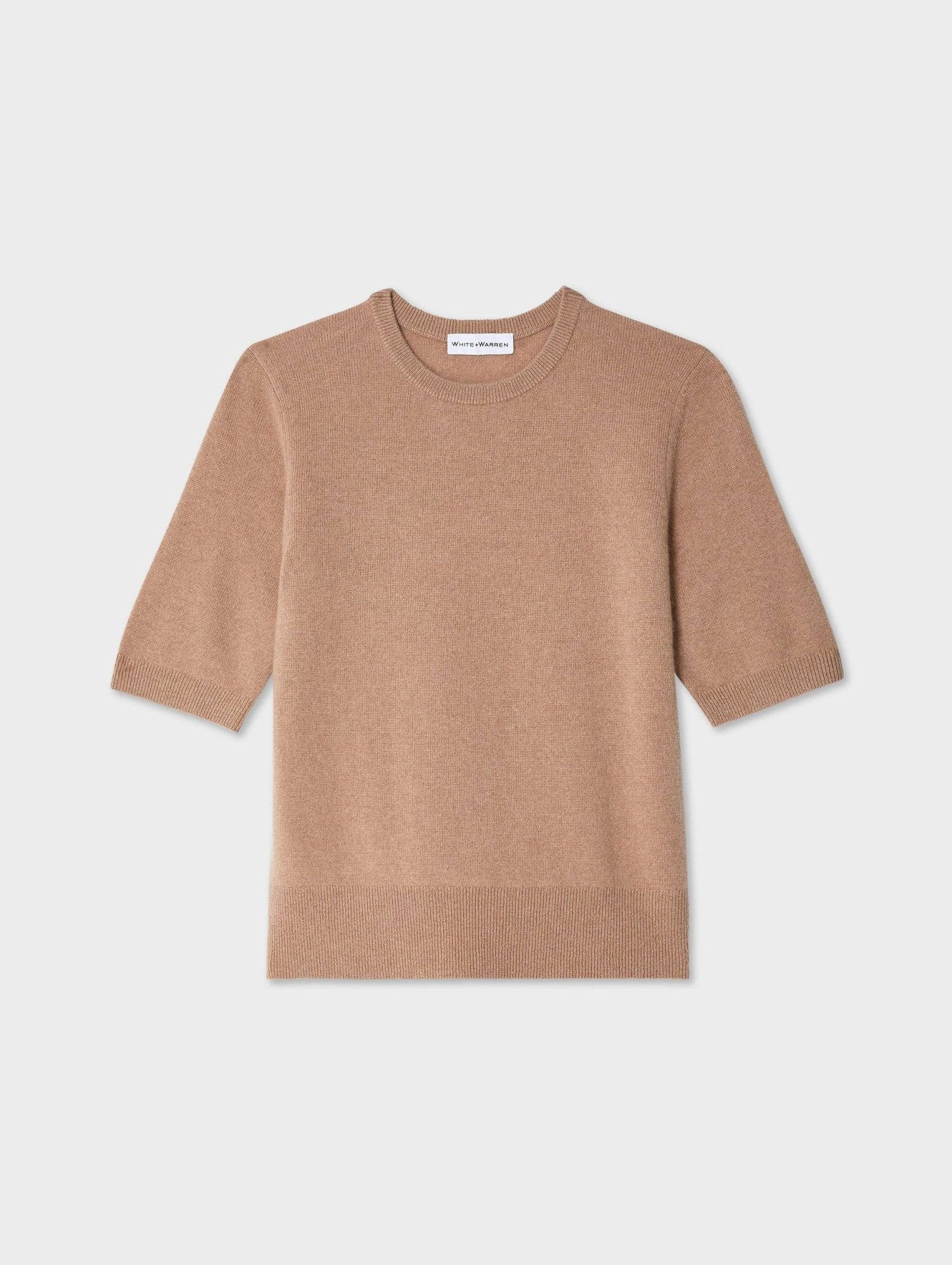 Cashmere Elbow Sleeve Tee - The Posh Peacock