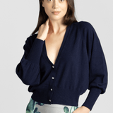 Cashmere Jeweled Button Cardigan - Odeeh