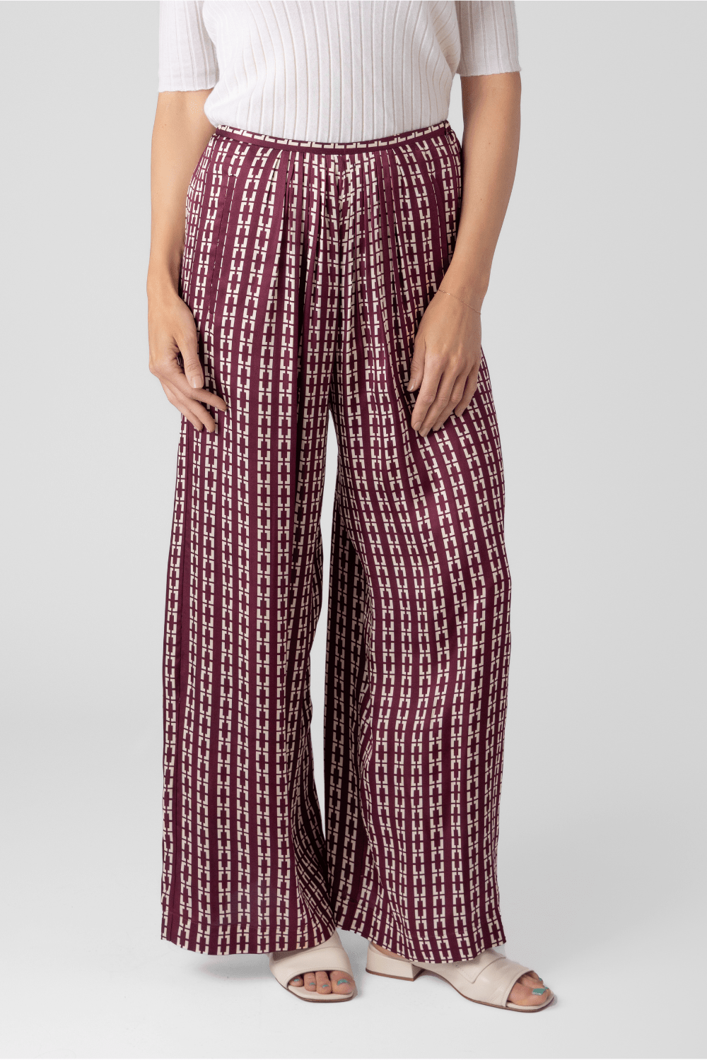 ChaOnette Print Silk Pant - The Posh Peacock