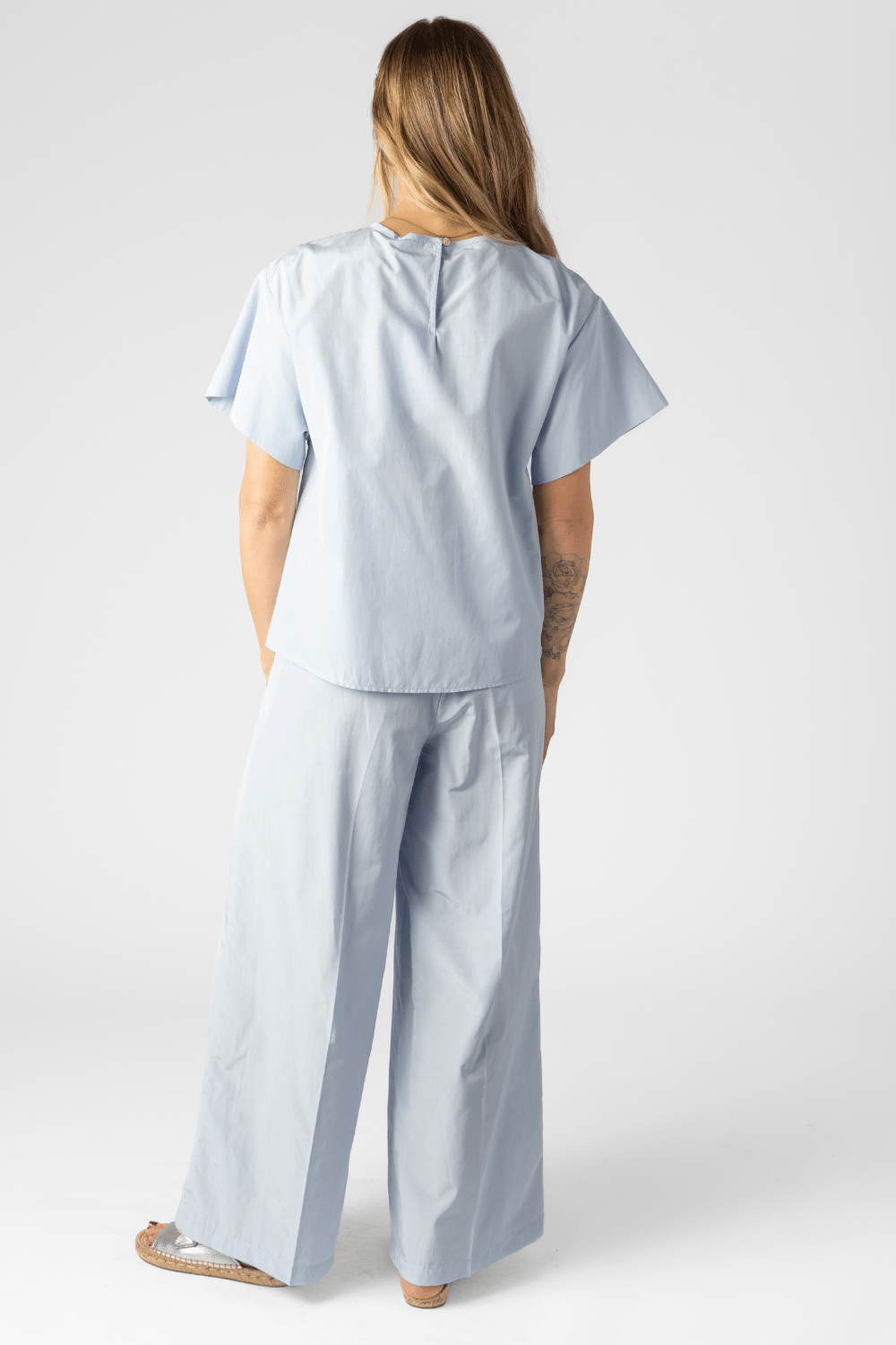 Chic Taffeta Wide - Leg Pant - Forte Forte