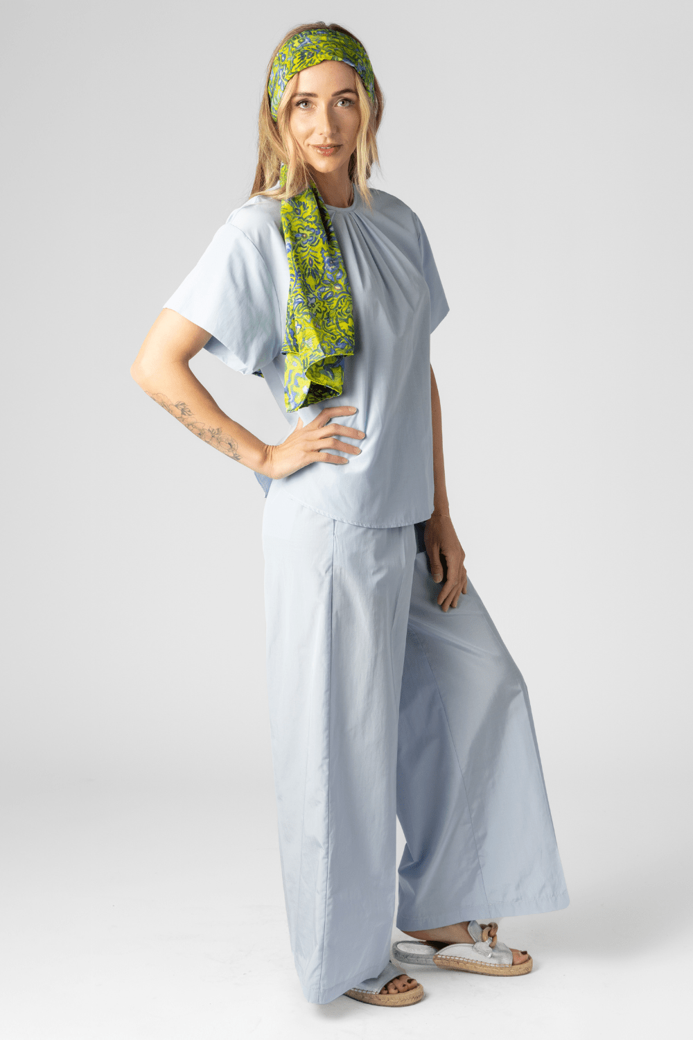 Chic Taffeta Wide - Leg Pant - Forte Forte