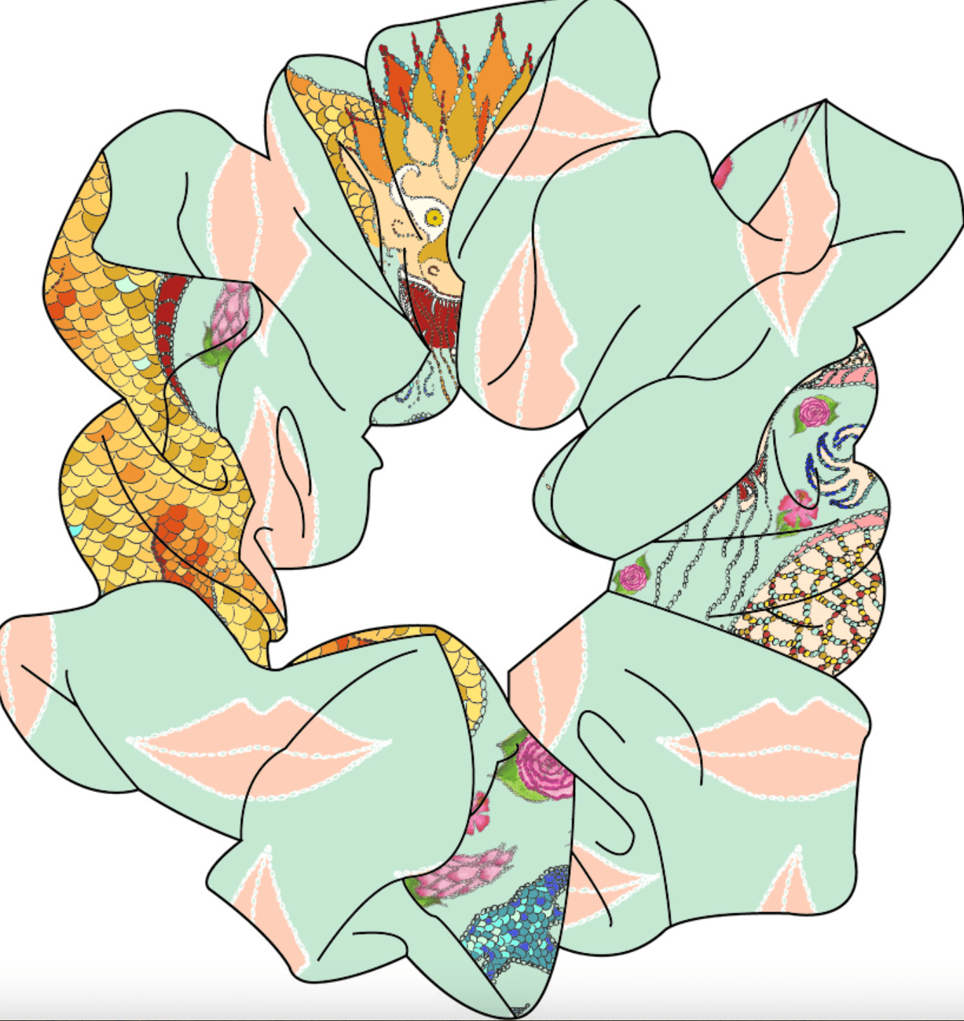 Chouchou Hair Ties - La Prestic Ouiston