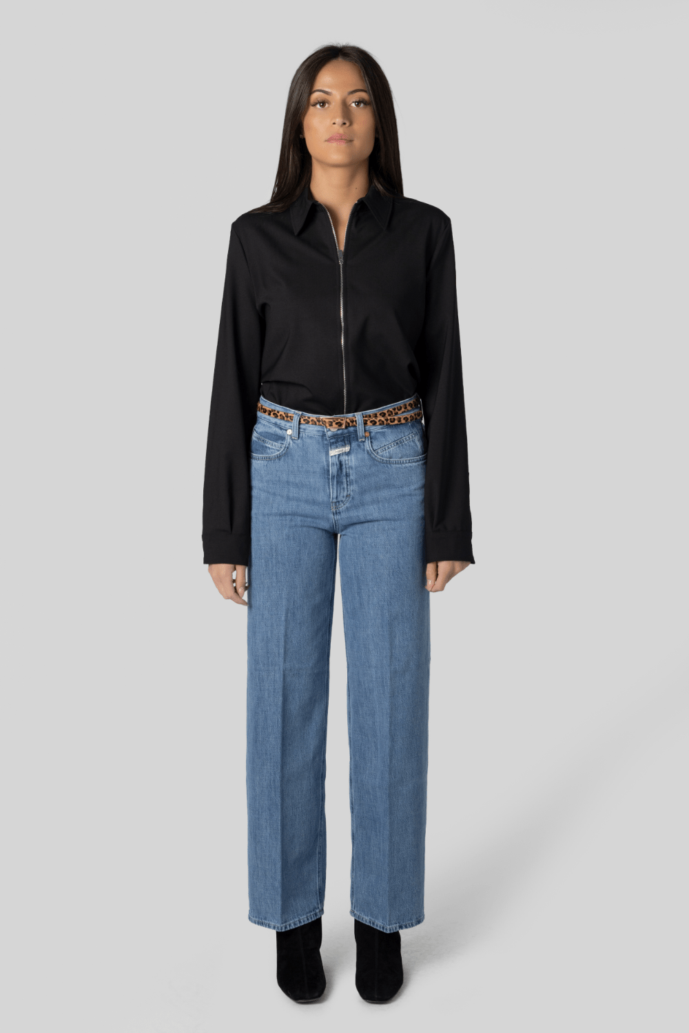 Collared Shirt w/Zipper - Gauchere