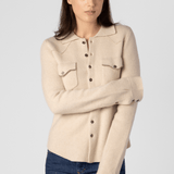 Cowgirl Cashmere Button Up Shirt - Brazeau Tricot