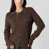 Cowgirl Cashmere Button Up Shirt - Brazeau Tricot