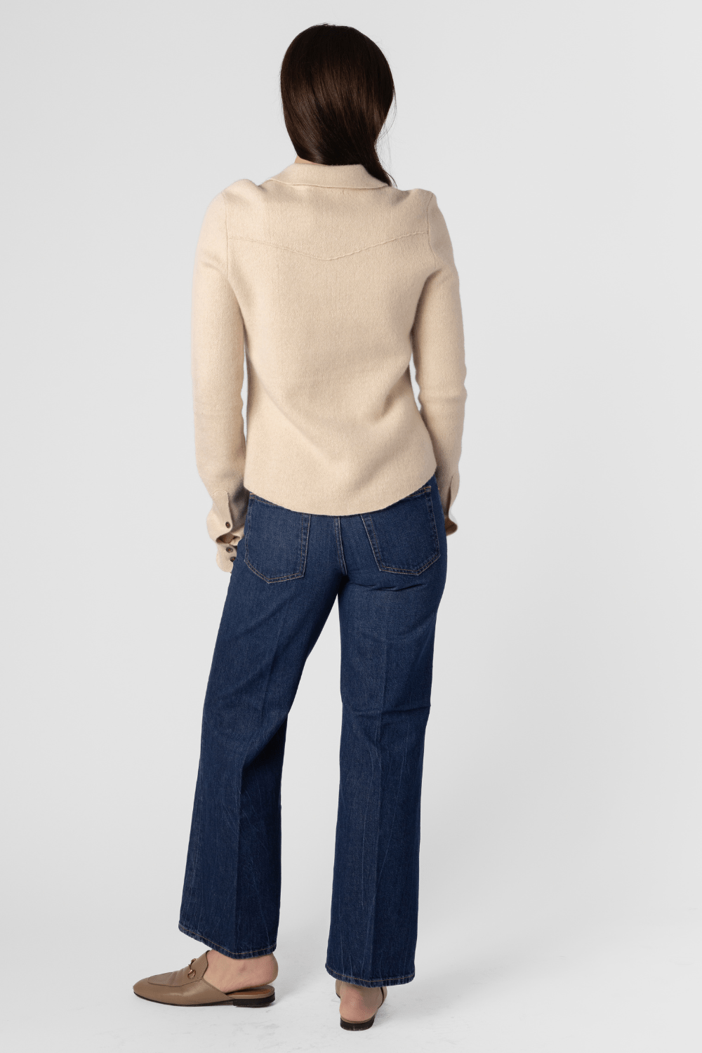 Cowgirl Cashmere Button Up Shirt - Brazeau Tricot
