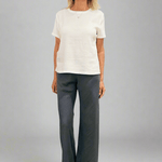 Cropped Stretch Linen Pant - Peter Cohen