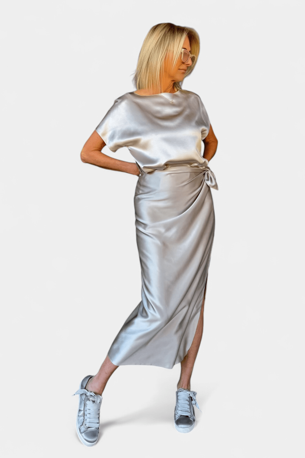 Cue T Silk Blouse - Peter Cohen