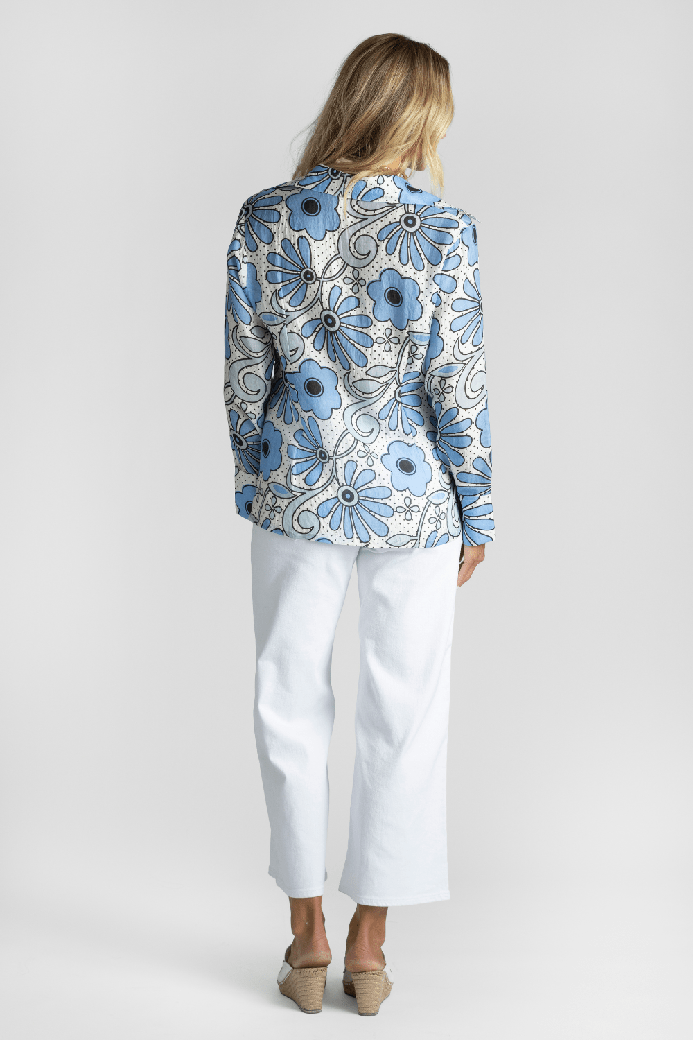 Dana Flower Silk Shirt - Alix of Bohemia