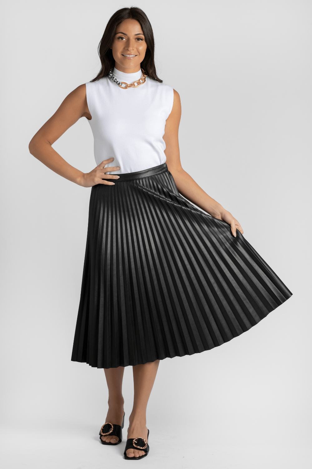 Daphne Pleated Skirt - Proenza Schouler White Label