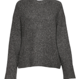 Donegal Cashmere Easy Crewneck Sweater - White + Warren