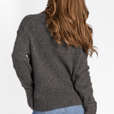 Donegal Cashmere Easy Crewneck Sweater - White + Warren