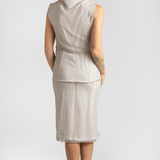 Double Layer Transparent Midi Skirt - Gauchere