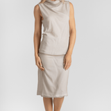 Double Layer Transparent Midi Skirt - Gauchere