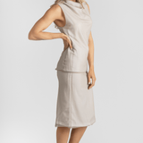 Double Layer Transparent Midi Skirt - Gauchere
