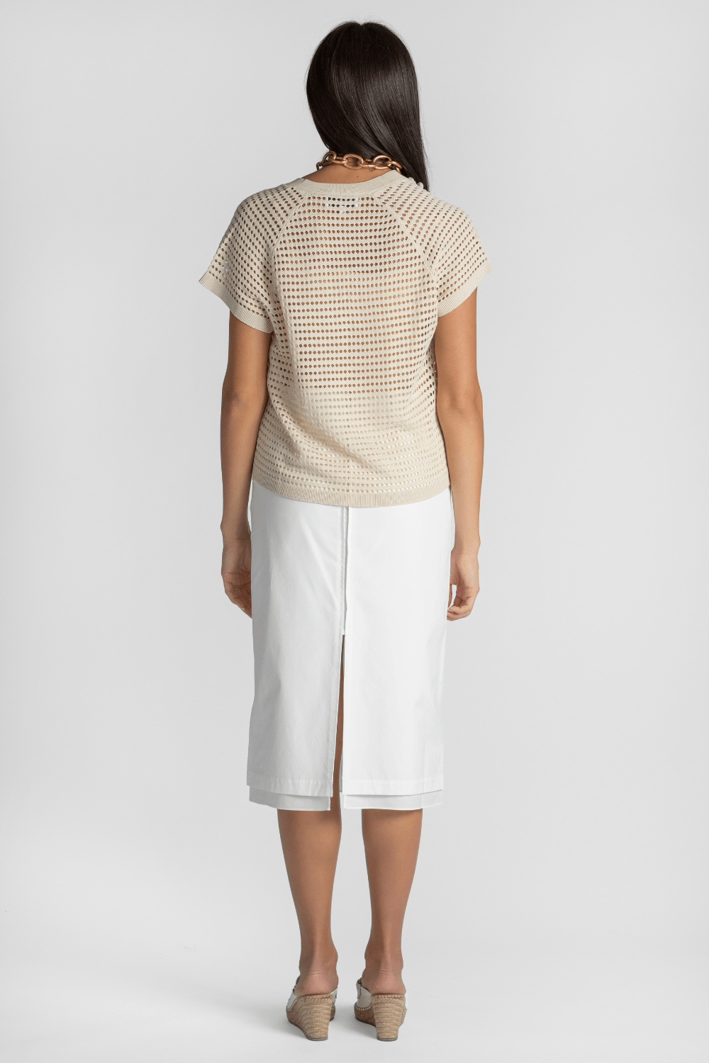 Dutton Poplin Midi Skirt - Saint Art