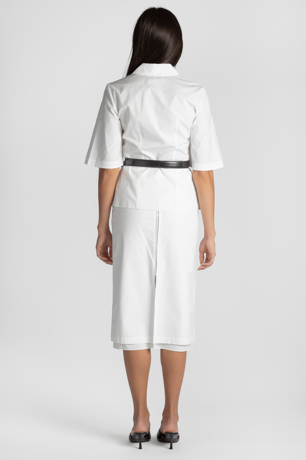 Dutton Poplin Midi Skirt - Saint Art
