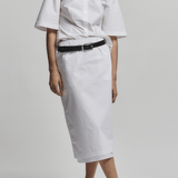 Dutton Poplin Midi Skirt - Saint Art