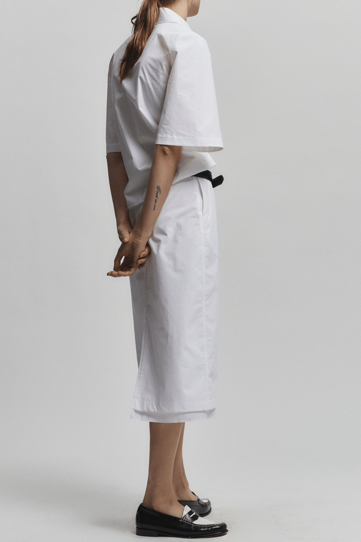 Dutton Poplin Midi Skirt - Saint Art