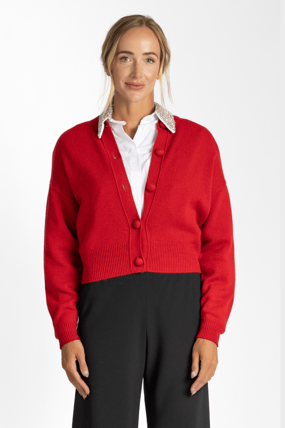 E.B. Shirt with Crystal Collar - TWP