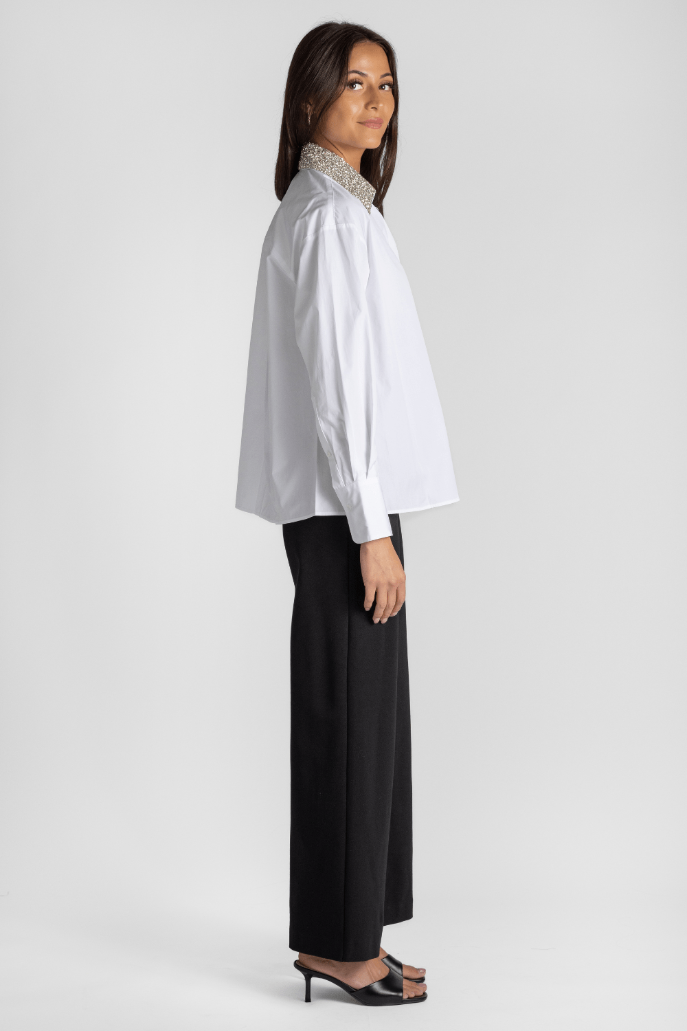E.B. Shirt with Crystal Collar - TWP