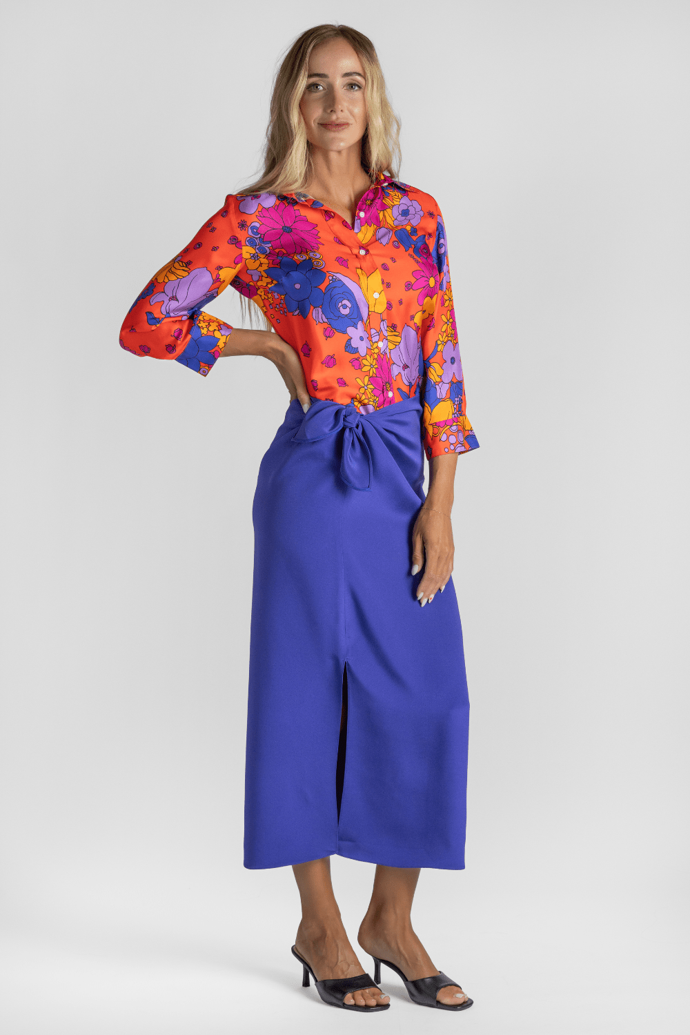Emmanuelle Floral Silk Shirt - La Prestic Ouiston