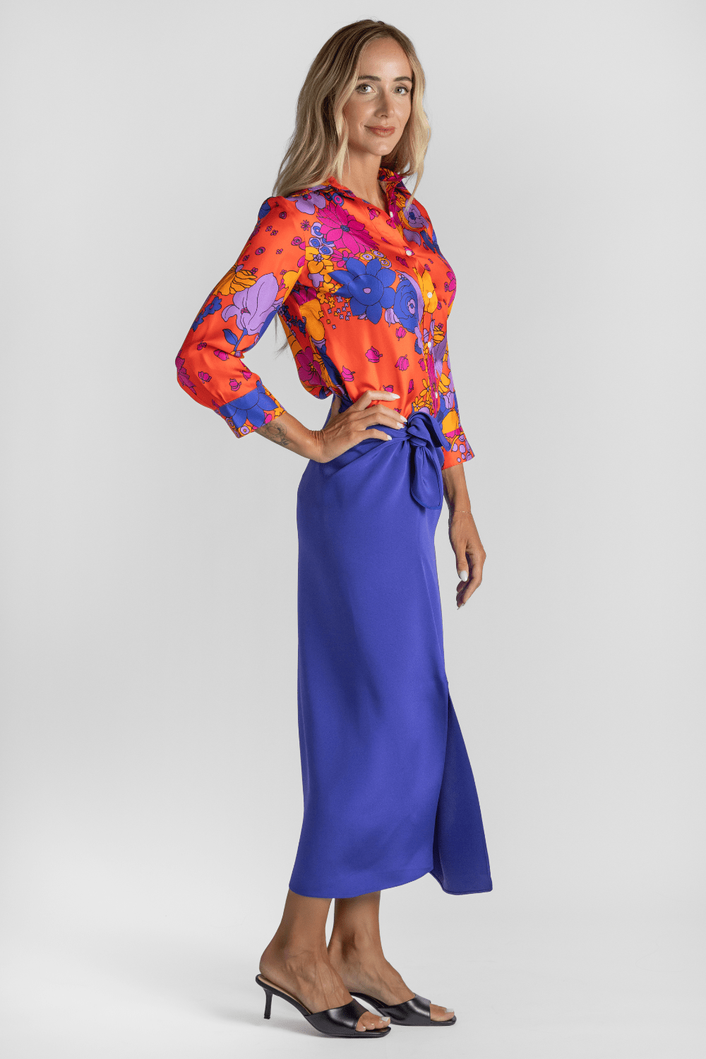 Emmanuelle Floral Silk Shirt - La Prestic Ouiston